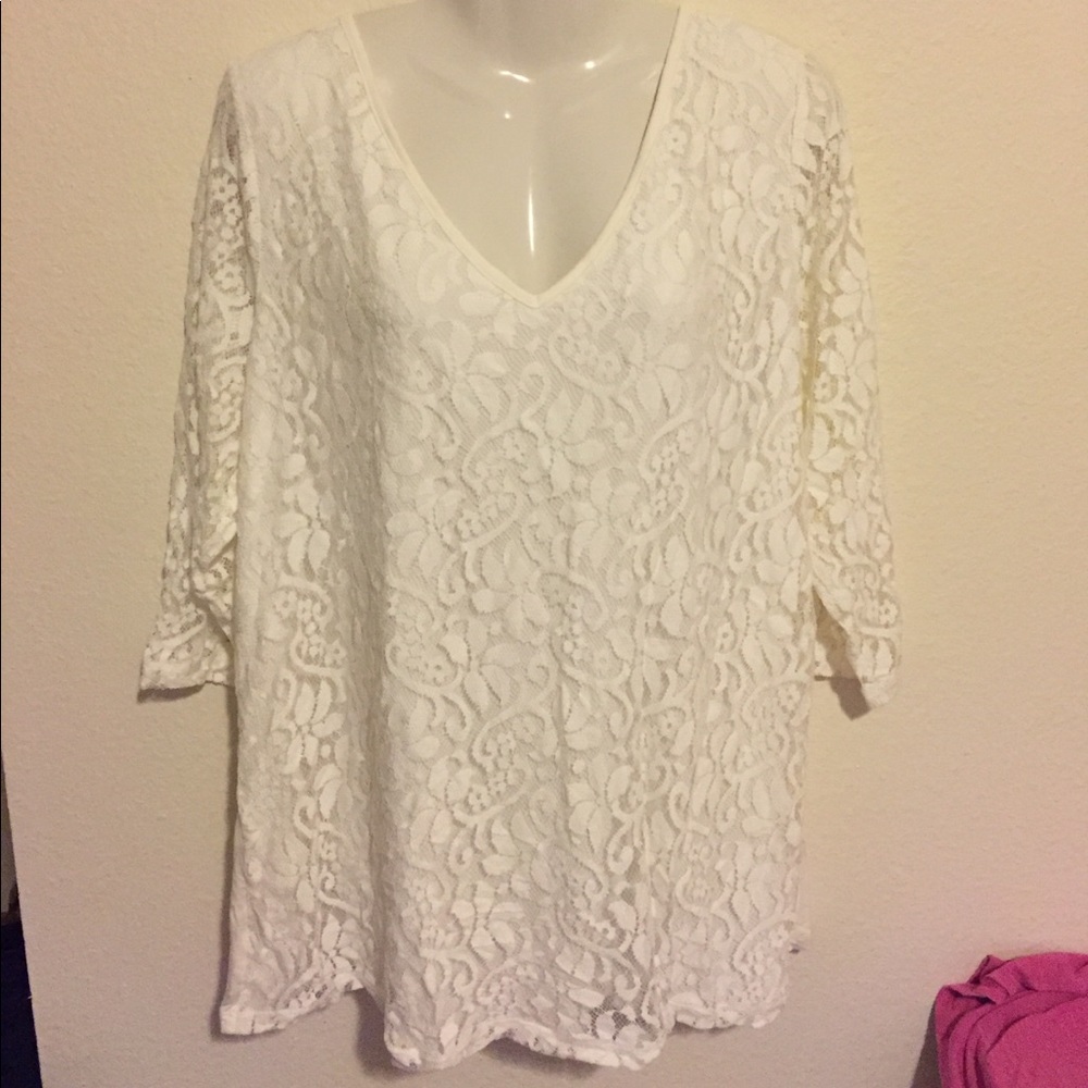 Lane Bryant lace top
